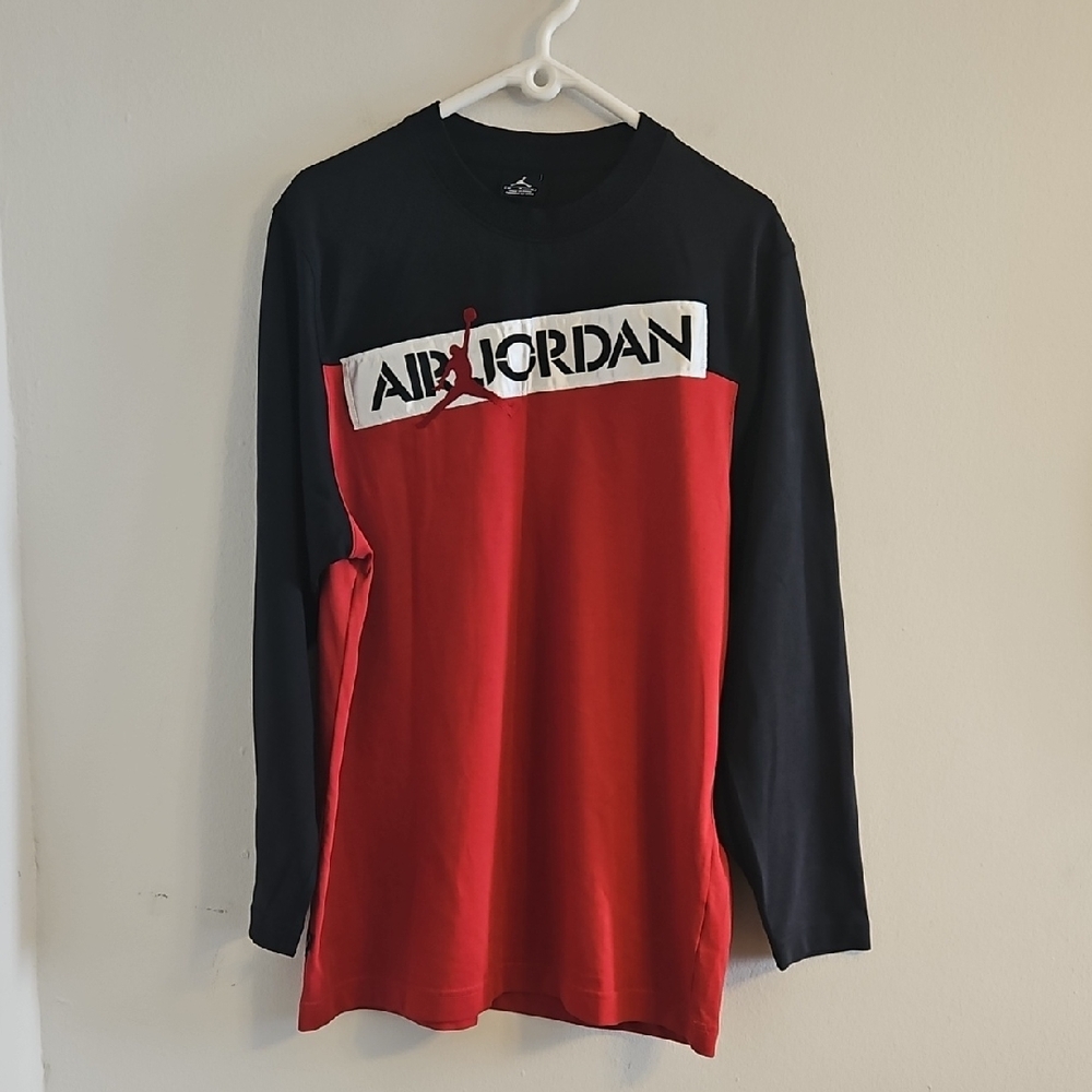 Jordan Red and Black Crewneck Sweater